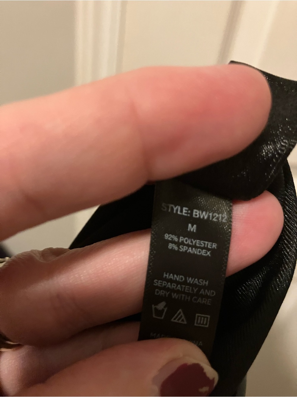 Frederick's of Hollywood Black Lace-Up Faux Leather bodysuit - Picture 6 of 6